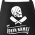 Grill-Schürze Kochschürze für Männer anpassbarer Name Pirat Totenkopf personalisierte Küchenschürze Herren Baumwolle Moonworks®preview