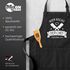 Grill-Schürze Kochschürze für Männer mit Spruch Hier kocht der Chef persönlich Baumwoll-Schürze Küchenschürze Moonworks®preview