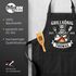 Grillschürze für Männer Grillkönig-Design mit Name und Jahr personalisiert Kochschürze Herren Grillgeschenk Schürze Baumwolle MoonWorks®preview