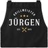 Grillschürze für Männer mit Name und Spruch personalisiert Kochschürze Herren für BBQ Grillgeschenk Schürze Baumwolle MoonWorks®preview
