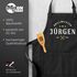 Grillschürze für Männer mit Name und Spruch personalisiert Kochschürze Herren für BBQ Grillgeschenk Schürze Baumwolle MoonWorks®preview