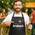 Grillschürze für Männer mit Name und Spruch personalisiert Kochschürze Herren für BBQ Grillgeschenk Schürze Baumwolle MoonWorks®preview