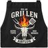 Grillschürze für Männer mit Spruch Bin am Grillen Bier bringen Abflug Kochschürze Herren für BBQ Schürze Baumwolle MoonWorks®preview