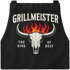 Grillschürze für Männer mit Spruch Grillmeister Flammen Kochschürze Herren für BBQ Schürze Baumwolle MoonWorks®preview