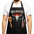 Grillschürze für Männer mit Spruch Grillmeister Flammen Kochschürze Herren für BBQ Schürze Baumwolle MoonWorks®preview
