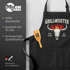 Grillschürze für Männer mit Spruch Grillmeister Flammen Kochschürze Herren für BBQ Schürze Baumwolle MoonWorks®preview