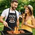 Grillschürze für Männer mit Spruch Grillmeister Papa Die Legende Kochschürze Herren für BBQ Schürze Baumwolle MoonWorks®preview