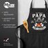 Grillschürze für Männer mit Spruch Grillmeister Papa Die Legende Kochschürze Herren für BBQ Schürze Baumwolle MoonWorks®preview