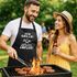 Grillschürze für Männer Spruch Ich grille Keien Tipps Kochschürze Herren für BBQ Schürze Baumwolle MoonWorks®preview