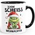 Grinch Tasse Anti Weihnachten Spruch Ironie Sarkasmus lustige Weihnachtsbecher Geschenke für Weihnachtsmuffel MoonWorks®preview