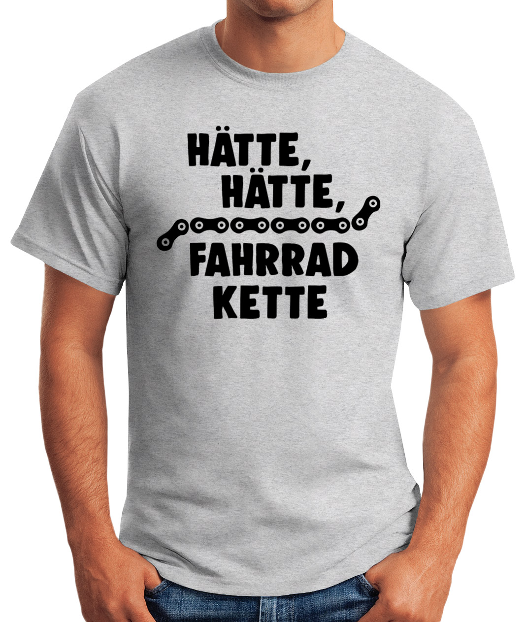 Hätte, Hätte FahrradKette Herren TShirt Fahrradkette Lustiges Spruch