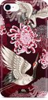 Handyhülle {variation2_option_id} Hülle Blumen Blüten Kranich Vögel Japan Handy Hardcover Hardcase Schutzhülle Autiga®preview