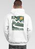 Herren Backprint Berge Outdoor Wald Camping Rückenaufdruck Kapuzenpullover Männer Fashion Streetstyle Neverless®preview