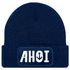 Herren Beanie Ahoi Patch Strickmütze Spruch Aufdruck Lustig Mütze Männer Maritim Streetwear Moonworks®preview