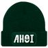 Herren Beanie Ahoi Patch Strickmütze Spruch Aufdruck Lustig Mütze Männer Maritim Streetwear Moonworks®preview
