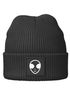 Herren Beanie Alien Patch Aufdruck Wintermütze Streetwear Winter Accessoires Männer Moonworks®preview