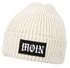 Herren Beanie Aufdruck Moin Wintermütze mit Patch Print Norddeutsch Strickmütze mit Umschlag Rippstrick Neverless®preview