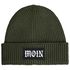 Herren Beanie Aufdruck Moin Wintermütze mit Patch Print Norddeutsch Strickmütze mit Umschlag Rippstrick Neverless®preview