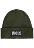 Herren Beanie Aufdruck Moin Wintermütze mit Patch Print Norddeutsch Strickmütze mit Umschlag Rippstrick Neverless®preview