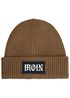 Herren Beanie Aufdruck Moin Wintermütze mit Patch Print Norddeutsch Strickmütze mit Umschlag Rippstrick Neverless®preview