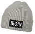 Herren Beanie Aufdruck Moin Wintermütze mit Patch Print Norddeutsch Strickmütze mit Umschlag Rippstrick Neverless®preview