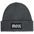 Herren Beanie Aufdruck Moin Wintermütze mit Patch Print Norddeutsch Strickmütze mit Umschlag Rippstrick Neverless®preview