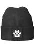 Herren Beanie Aufdruck Pfote Geschenk Hundebesitzer Patch Aufdruck Strickmütze Herbst Winter Streetwear Moonworks®preview