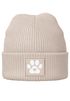 Herren Beanie Aufdruck Pfote Geschenk Hundebesitzer Patch Aufdruck Strickmütze Herbst Winter Streetwear Moonworks®preview