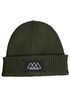 Herren Beanie Bedruckt Outdoor Berge Wintermütze mit Patch Aufdruck Print Strickmütze Rippstrick Neverless®preview