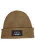 Herren Beanie Bedruckt Outdoor Berge Wintermütze mit Patch Aufdruck Print Strickmütze Rippstrick Neverless®preview