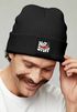 Herren Beanie mit Grafik Print Aufdruck Hot Stuff Strickmütze Wintermütze Männer Moonworks®preview