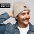 Herren Beanie mit Grafik Print Geschenkidee Outdoor Sportler Strickmütze Aufdruck Heul nicht Lauf! Wintermütze Moonworks® preview