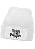 Herren Beanie mit Patch Leben ist kein Ponyhof Strickmütze Spruch Aufdruck Lustig Mütze Männer Moonworks®preview