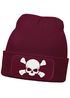 Herren Beanie mit Patch Skull Strickmütze Totenkopf Aufdruck Lustig Mütze Männer Moonworks®preview