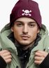 Herren Beanie mit Patch Skull Strickmütze Totenkopf Aufdruck Lustig Mütze Männer Moonworks®preview
