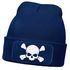 Herren Beanie mit Patch Skull Strickmütze Totenkopf Aufdruck Lustig Mütze Männer Moonworks®preview