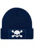 Herren Beanie mit Patch Skull Strickmütze Totenkopf Aufdruck Lustig Mütze Männer Moonworks®preview