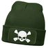 Herren Beanie mit Patch Skull Strickmütze Totenkopf Aufdruck Lustig Mütze Männer Moonworks®preview