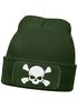 Herren Beanie mit Patch Skull Strickmütze Totenkopf Aufdruck Lustig Mütze Männer Moonworks®preview
