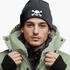 Herren Beanie mit Patch Skull Strickmütze Totenkopf Aufdruck Lustig Mütze Männer Moonworks®preview