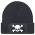 Herren Beanie mit Patch Skull Strickmütze Totenkopf Aufdruck Lustig Mütze Männer Moonworks®preview