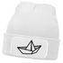 Herren Beanie mit Patch Strickmütze  Aufdruck Boot Design Maritim Lustig Mütze Männergeschenk für Bootsliebhaber  Moonworks®preview