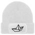 Herren Beanie mit Patch Strickmütze  Aufdruck Boot Design Maritim Lustig Mütze Männergeschenk für Bootsliebhaber  Moonworks®preview