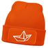 Herren Beanie mit Patch Strickmütze  Aufdruck Boot Design Maritim Lustig Mütze Männergeschenk für Bootsliebhaber  Moonworks®preview