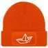 Herren Beanie mit Patch Strickmütze  Aufdruck Boot Design Maritim Lustig Mütze Männergeschenk für Bootsliebhaber  Moonworks®preview