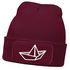 Herren Beanie mit Patch Strickmütze  Aufdruck Boot Design Maritim Lustig Mütze Männergeschenk für Bootsliebhaber  Moonworks®preview