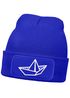 Herren Beanie mit Patch Strickmütze  Aufdruck Boot Design Maritim Lustig Mütze Männergeschenk für Bootsliebhaber  Moonworks®preview