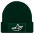 Herren Beanie mit Patch Strickmütze  Aufdruck Boot Design Maritim Lustig Mütze Männergeschenk für Bootsliebhaber  Moonworks®preview