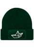Herren Beanie mit Patch Strickmütze  Aufdruck Boot Design Maritim Lustig Mütze Männergeschenk für Bootsliebhaber  Moonworks®preview