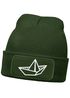 Herren Beanie mit Patch Strickmütze  Aufdruck Boot Design Maritim Lustig Mütze Männergeschenk für Bootsliebhaber  Moonworks®preview